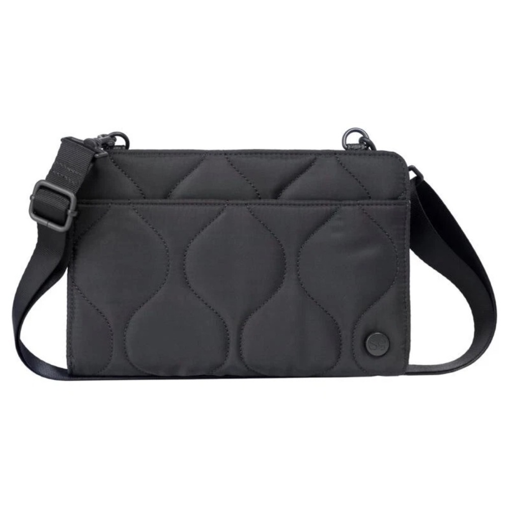 Samantha Brown Black Quilted Crossbody Bag
